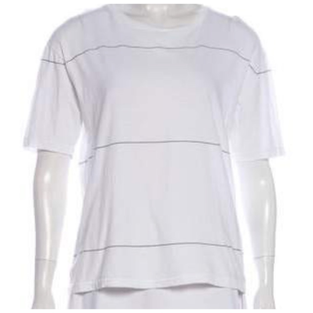 Anine Bing Black and White Stripe T-Shirt size XS